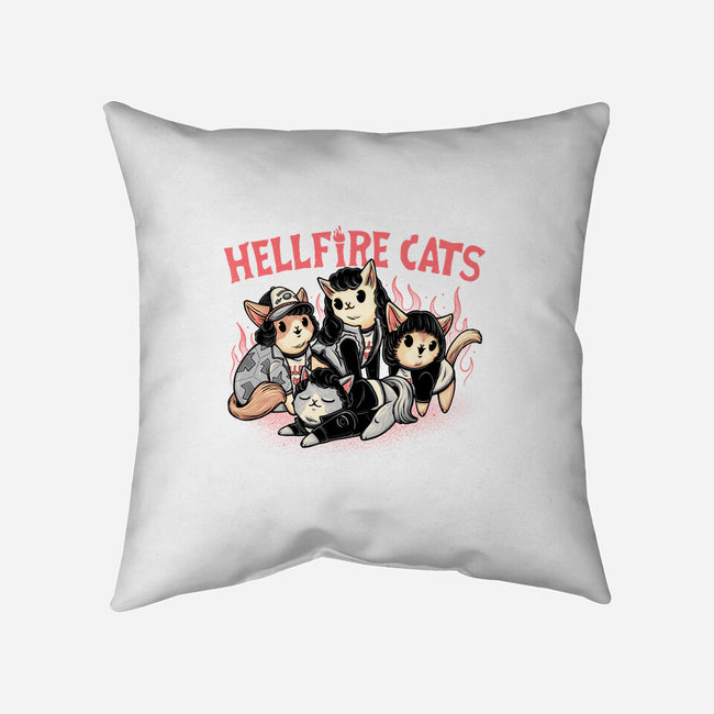 Hellfire Cats-None-Non-Removable Cover w Insert-Throw Pillow-momma_gorilla