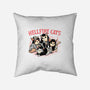Hellfire Cats-None-Removable Cover-Throw Pillow-momma_gorilla