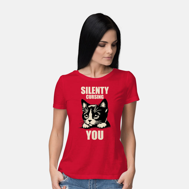 Silently Cursing You-Womens-Basic-Tee-turborat14