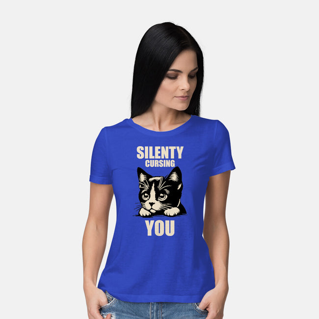 Silently Cursing You-Womens-Basic-Tee-turborat14