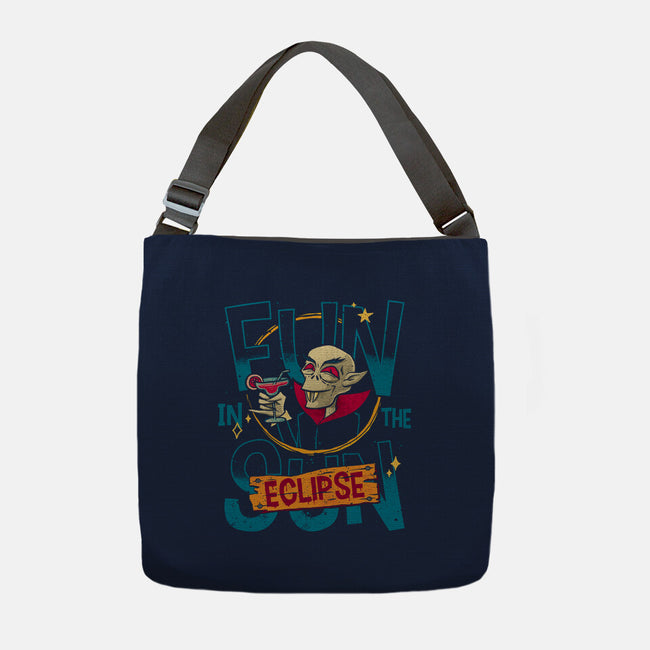 Fun In The Eclipse-None-Adjustable Tote-Bag-teesgeex