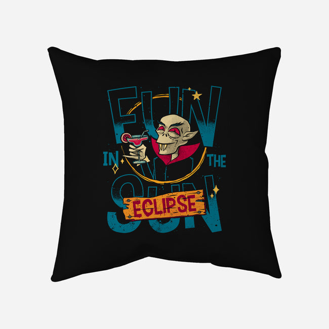 Fun In The Eclipse-None-Non-Removable Cover w Insert-Throw Pillow-teesgeex