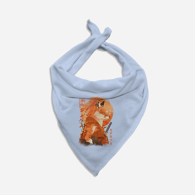 Red Fox Samurai-Dog-Bandana-Pet Collar-dandingeroz