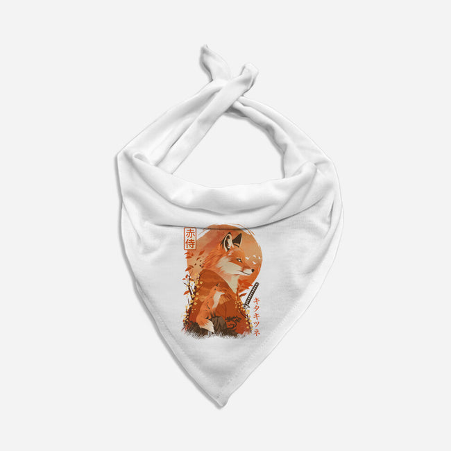 Red Fox Samurai-Dog-Bandana-Pet Collar-dandingeroz