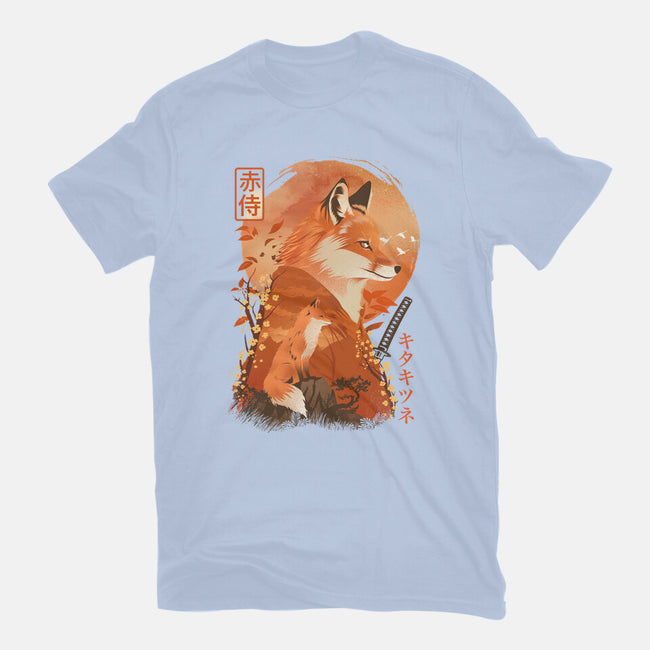 Red Fox Samurai-Mens-Heavyweight-Tee-dandingeroz