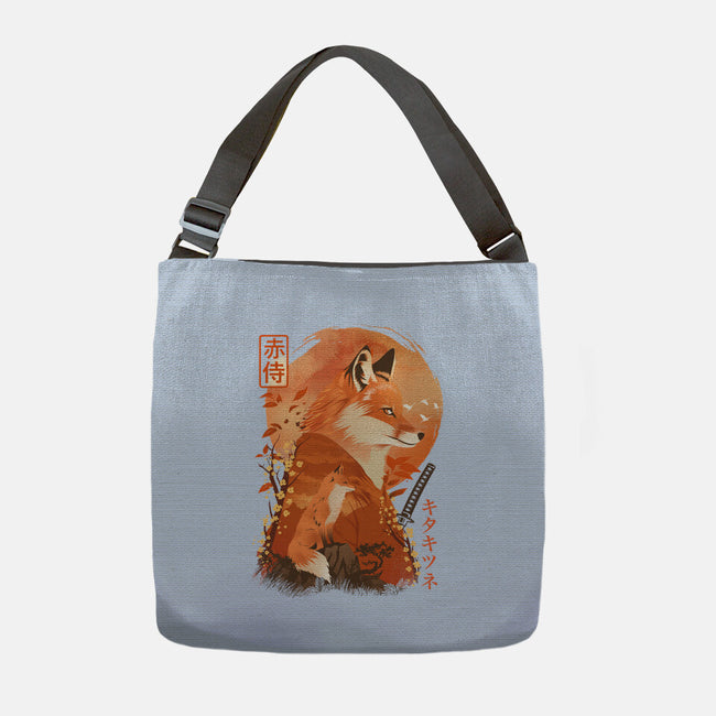 Red Fox Samurai-None-Adjustable Tote-Bag-dandingeroz