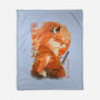 Red Fox Samurai-None-Fleece-Blanket-dandingeroz