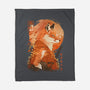 Red Fox Samurai-None-Fleece-Blanket-dandingeroz
