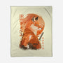 Red Fox Samurai-None-Fleece-Blanket-dandingeroz