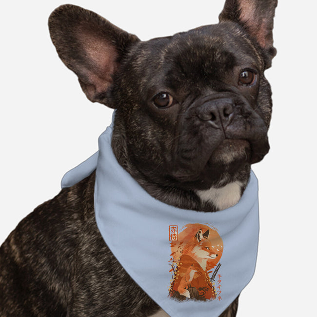 Red Fox Samurai-Dog-Bandana-Pet Collar-dandingeroz