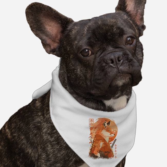 Red Fox Samurai-Dog-Bandana-Pet Collar-dandingeroz