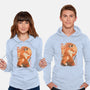 Red Fox Samurai-Unisex-Pullover-Sweatshirt-dandingeroz