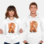 Red Fox Samurai-Unisex-Pullover-Sweatshirt-dandingeroz