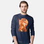 Red Fox Samurai-Mens-Long Sleeved-Tee-dandingeroz