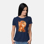 Red Fox Samurai-Womens-Basic-Tee-dandingeroz