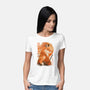 Red Fox Samurai-Womens-Basic-Tee-dandingeroz