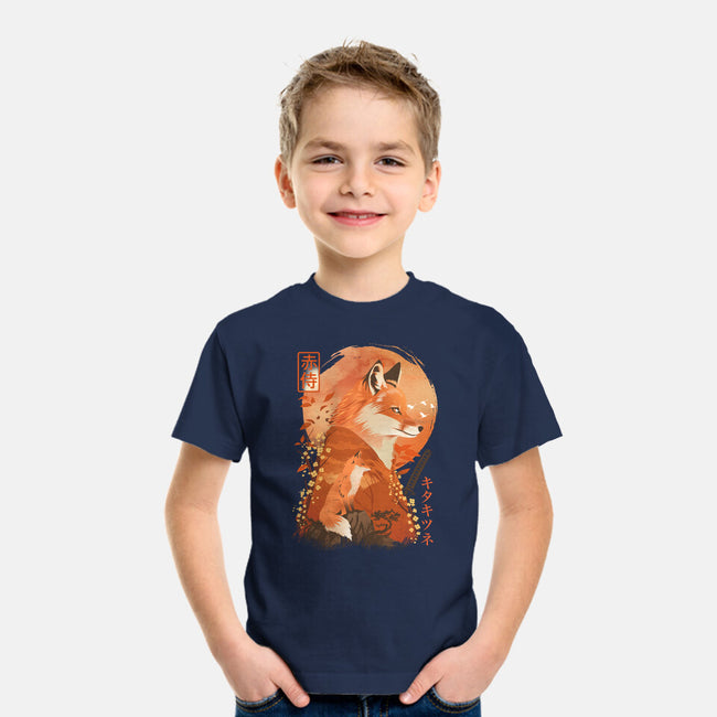 Red Fox Samurai-Youth-Basic-Tee-dandingeroz