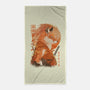 Red Fox Samurai-None-Beach-Towel-dandingeroz