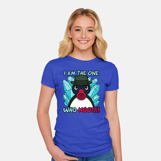 The One Who Noots-Womens-Fitted-Tee-Raffiti