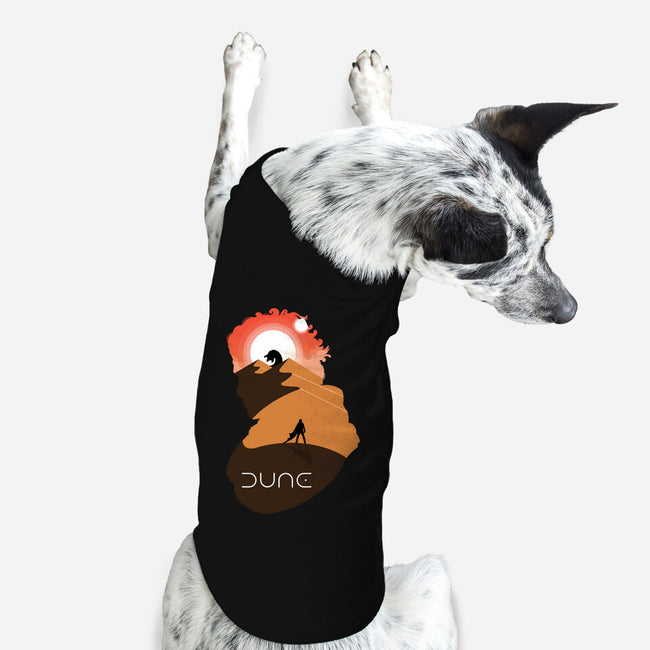 Dune Silhouette-Dog-Basic-Pet Tank-Tri haryadi