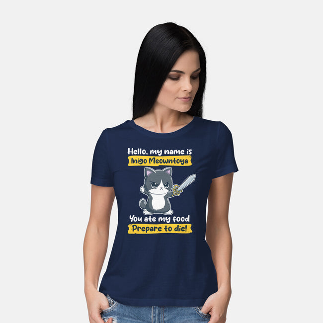 Inigo Meowntoya-Womens-Basic-Tee-retrodivision