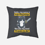 Inigo Meowntoya-None-Non-Removable Cover w Insert-Throw Pillow-retrodivision