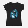 Unicorn Bones-Womens-V-Neck-Tee-Vallina84