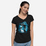 Unicorn Bones-Womens-V-Neck-Tee-Vallina84