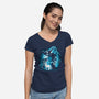 Unicorn Bones-Womens-V-Neck-Tee-Vallina84