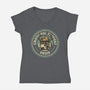 Emotional Support Droid-Womens-V-Neck-Tee-retrodivision