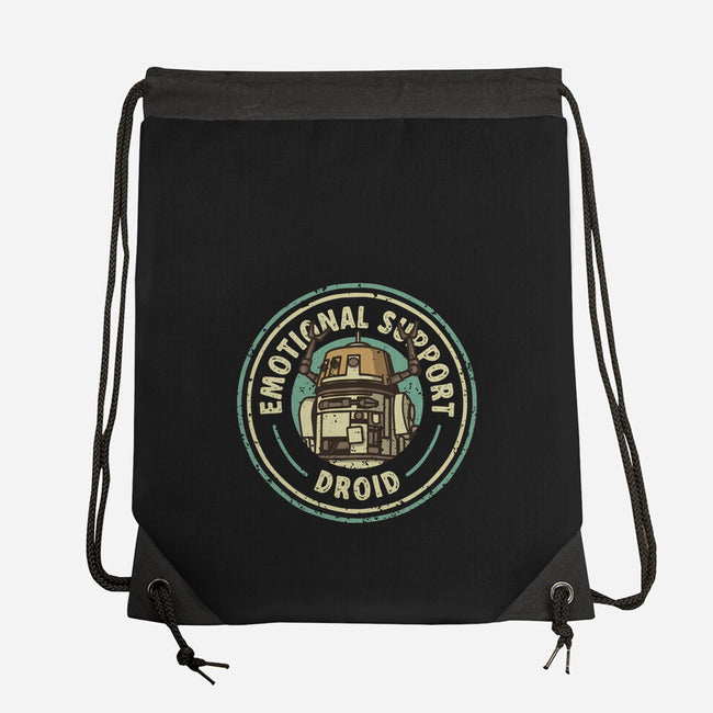 Emotional Support Droid-None-Drawstring-Bag-retrodivision