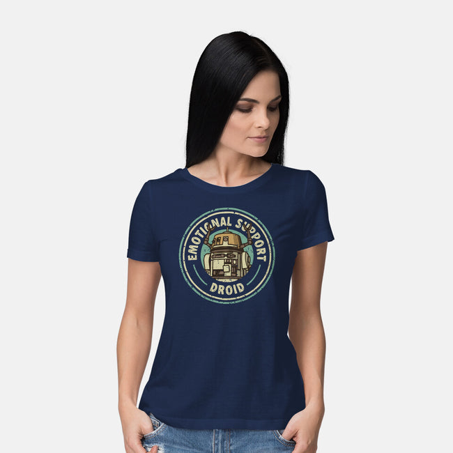 Emotional Support Droid-Womens-Basic-Tee-retrodivision