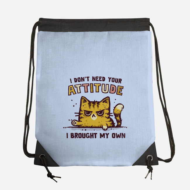 I Don't Need Your Attitude-None-Drawstring-Bag-kg07