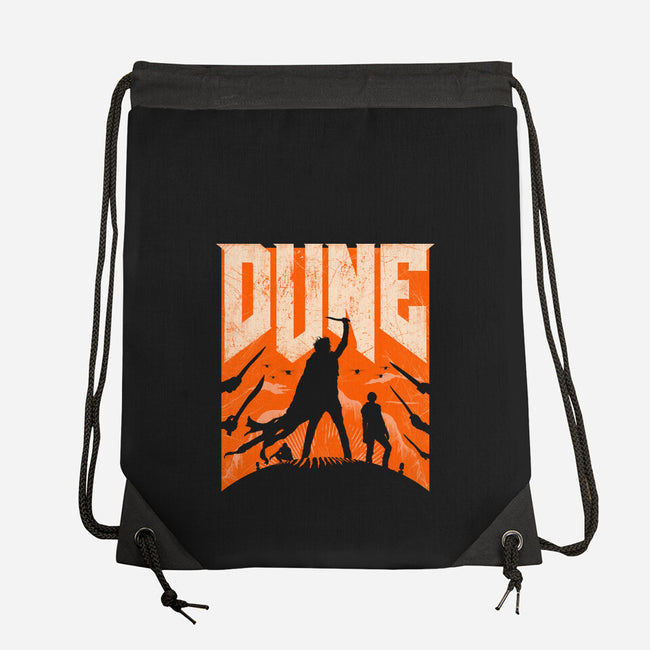 Dune Slayer-None-Drawstring-Bag-rocketman_art