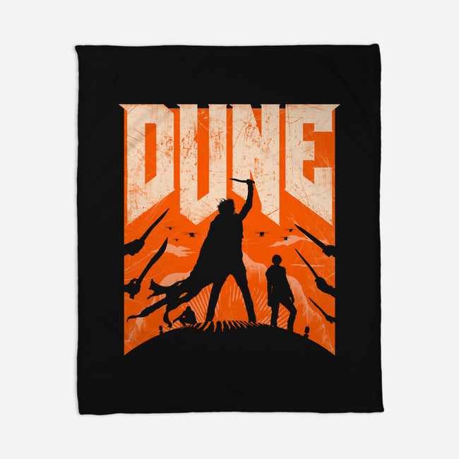 Dune Slayer-None-Fleece-Blanket-rocketman_art