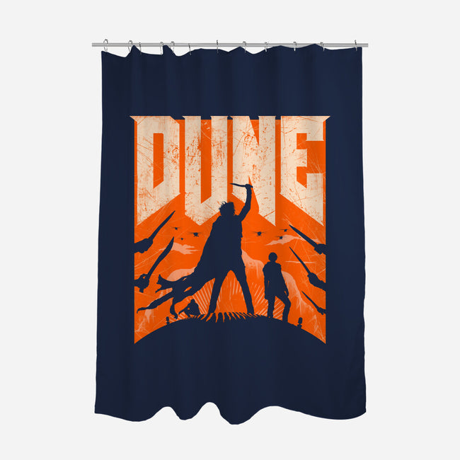 Dune Slayer-None-Polyester-Shower Curtain-rocketman_art