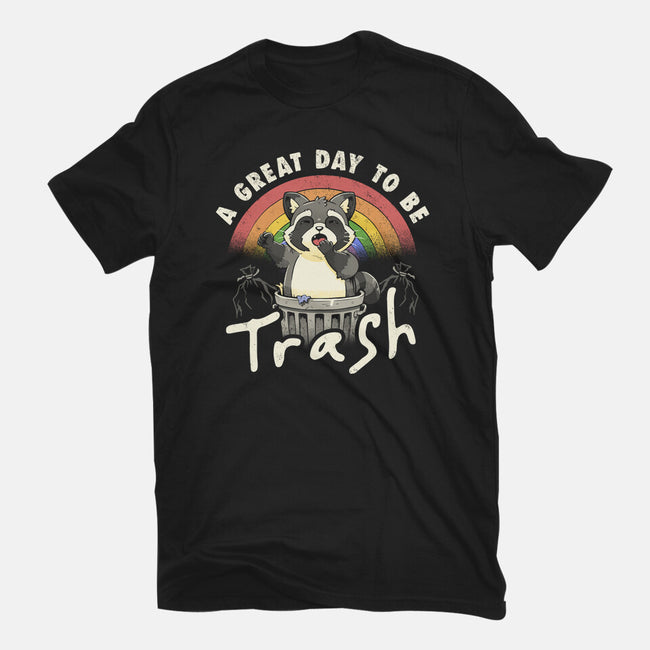 A Great Day To Be Trash-Womens-Fitted-Tee-koalastudio