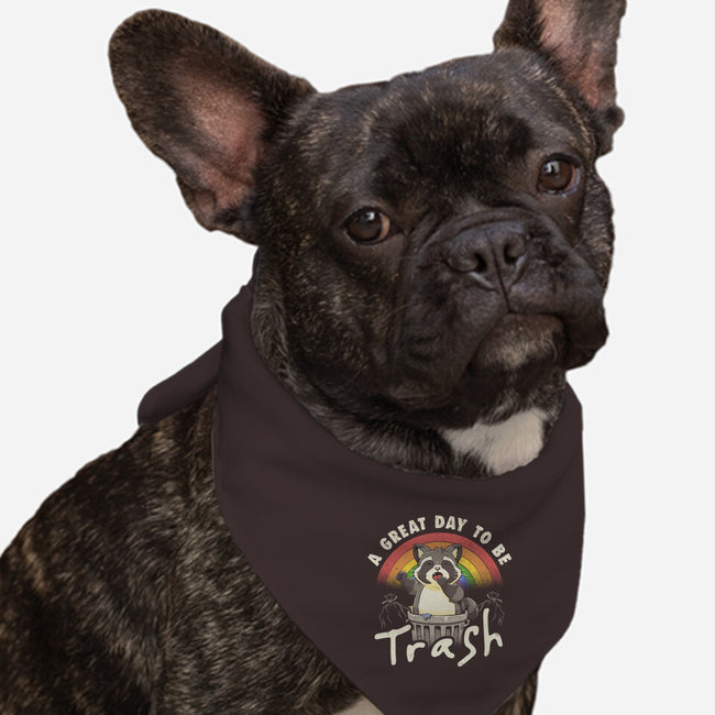 A Great Day To Be Trash-Dog-Bandana-Pet Collar-koalastudio