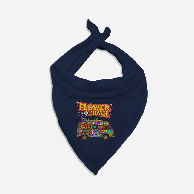 Flower Power Bus-Dog-Bandana-Pet Collar-drbutler