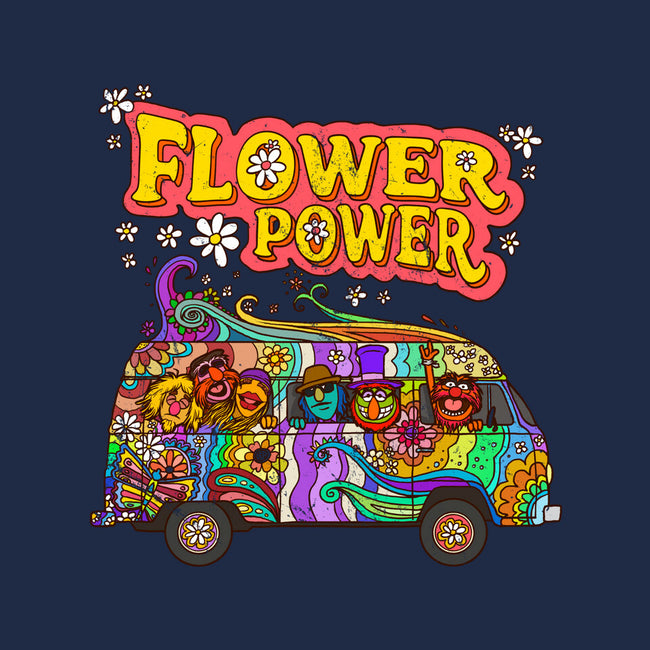 Flower Power Bus-None-Adjustable Tote-Bag-drbutler