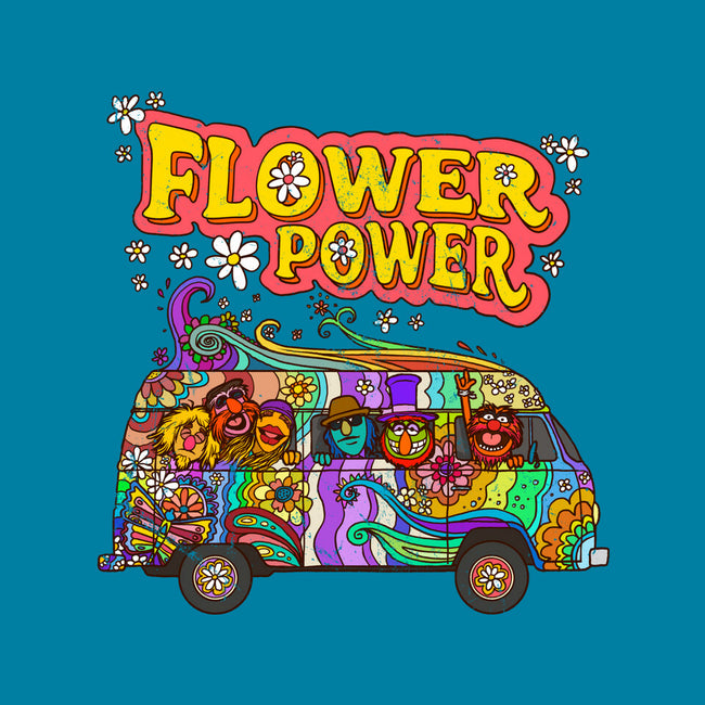 Flower Power Bus-None-Adjustable Tote-Bag-drbutler