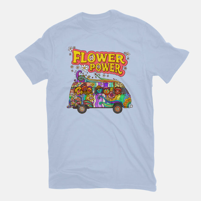 Flower Power Bus-Womens-Fitted-Tee-drbutler