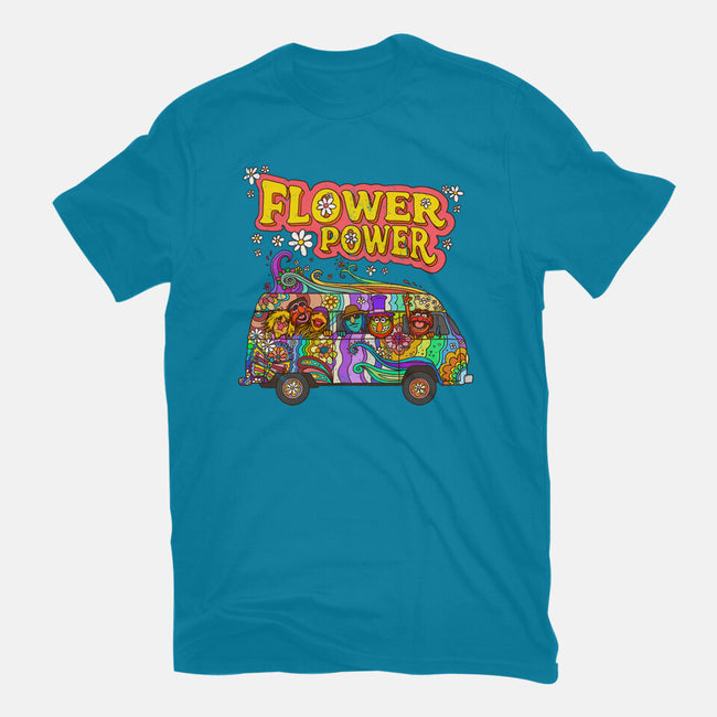 Flower Power Bus-Mens-Heavyweight-Tee-drbutler