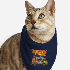Flower Power Bus-Cat-Bandana-Pet Collar-drbutler
