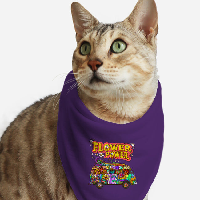 Flower Power Bus-Cat-Bandana-Pet Collar-drbutler