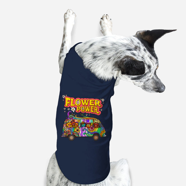 Flower Power Bus-Dog-Basic-Pet Tank-drbutler