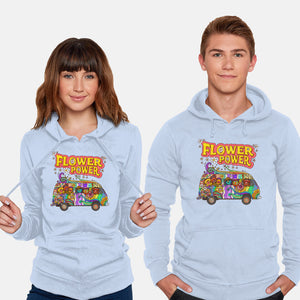 Flower Power Bus-Unisex-Pullover-Sweatshirt-drbutler