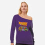 Flower Power Bus-Womens-Off Shoulder-Sweatshirt-drbutler