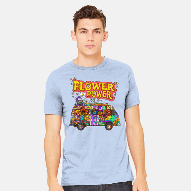 Flower Power Bus-Mens-Heavyweight-Tee-drbutler