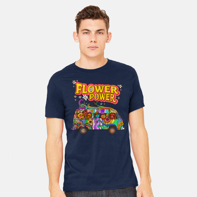 Flower Power Bus-Mens-Heavyweight-Tee-drbutler